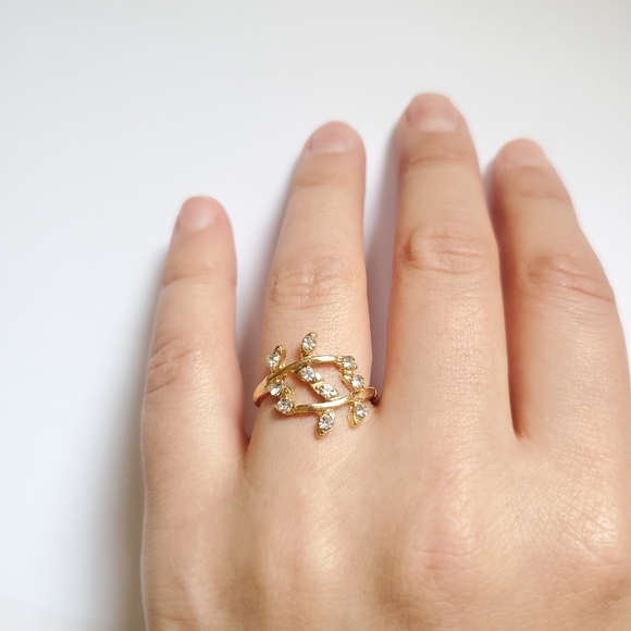 NWOT Gold Leaf / Firn Ring size 5.75 - Picture 2 of 12